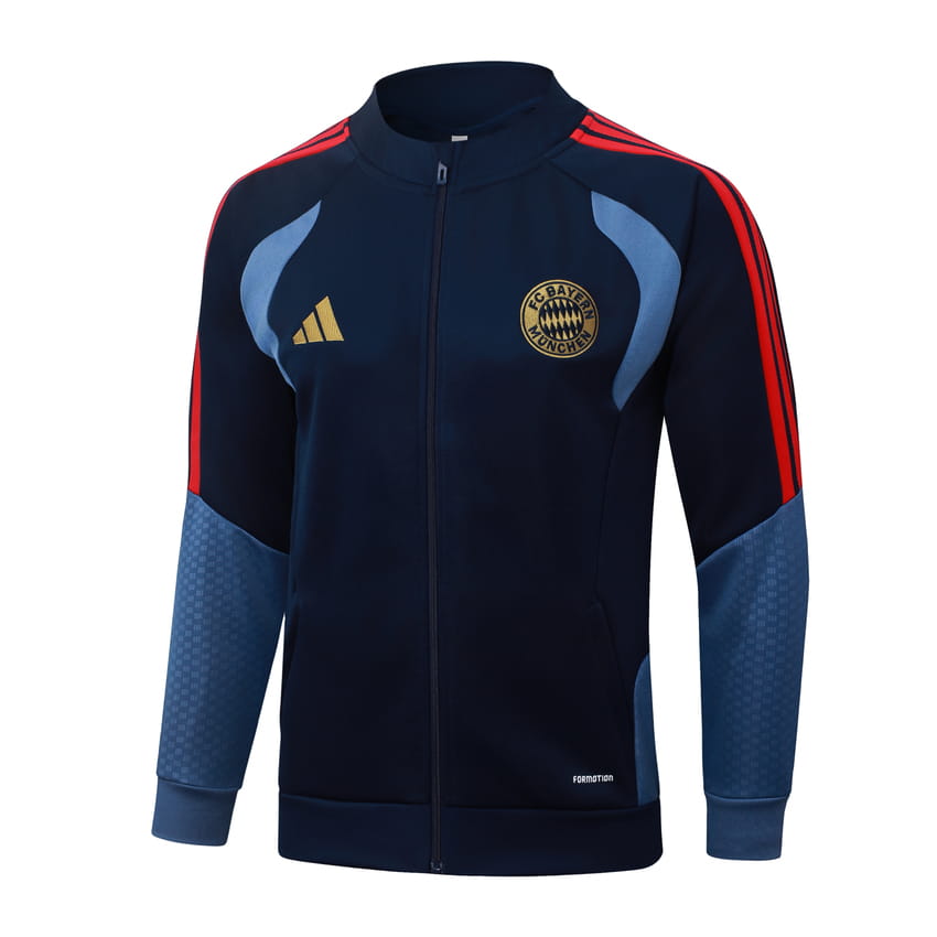 Survetement Bayern Munich Veste 2026 2027 Bleu Sombre