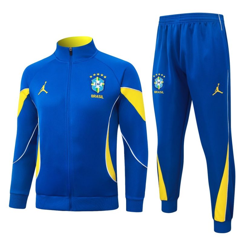 Survetement Bresil Veste 2026 2027 Bleu Jaune