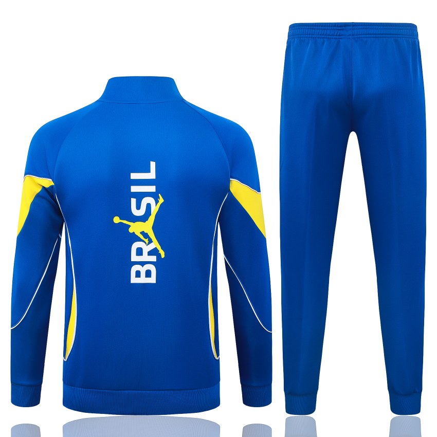 Survetement Bresil Veste 2026 2027 Bleu Jaune
