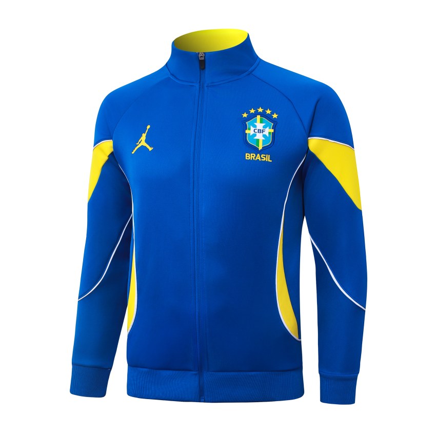 Survetement Bresil Veste 2026 2027 Bleu Jaune