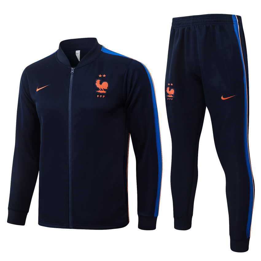 Survetement Equipe de France Veste 2026 2027 Bleu Sombre