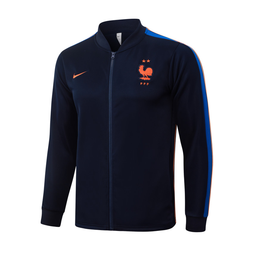 Survetement Equipe de France Veste 2026 2027 Bleu Sombre