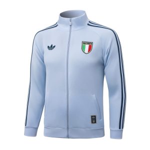 Survetement Italie Veste 2026 2027 Blanc Cassé