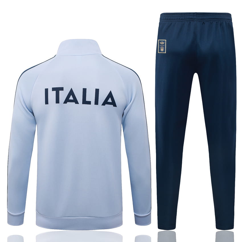 Survetement Italie Veste 2026 2027 Blanc Cassé