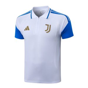 Tuta polo Juventus 2026-2027 bianca e blu