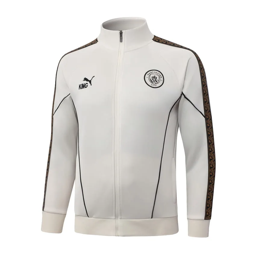 Manchester City Tracksuit Jacket 2026-2027 White Cream