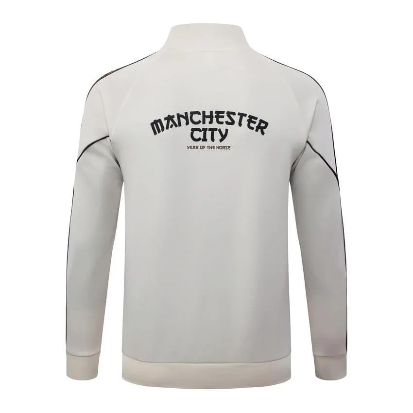 Manchester City Tracksuit Jacket 2026-2027 White Cream