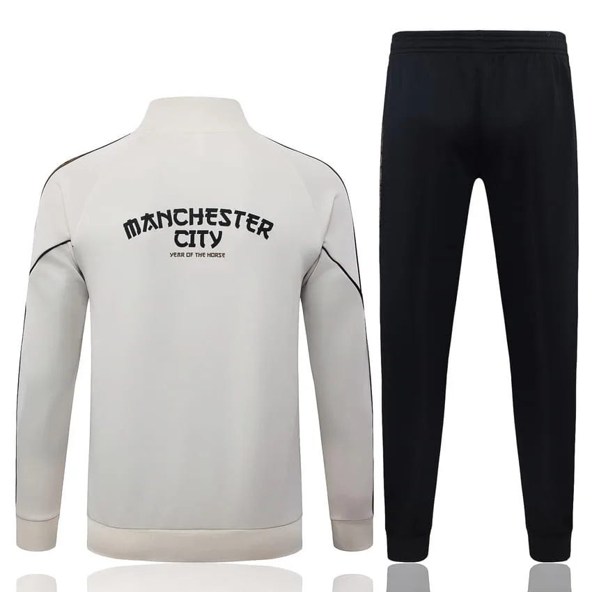 Manchester City Tracksuit Jacket 2026-2027 White Cream