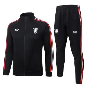 Manchester United Tracksuit Jacket 2026 2027 Black Dark