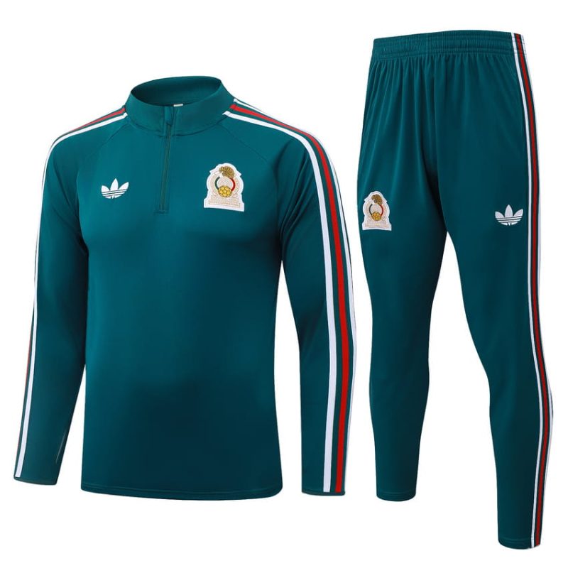 Survetement Mexique Training 2026 2027 Vert Foncé