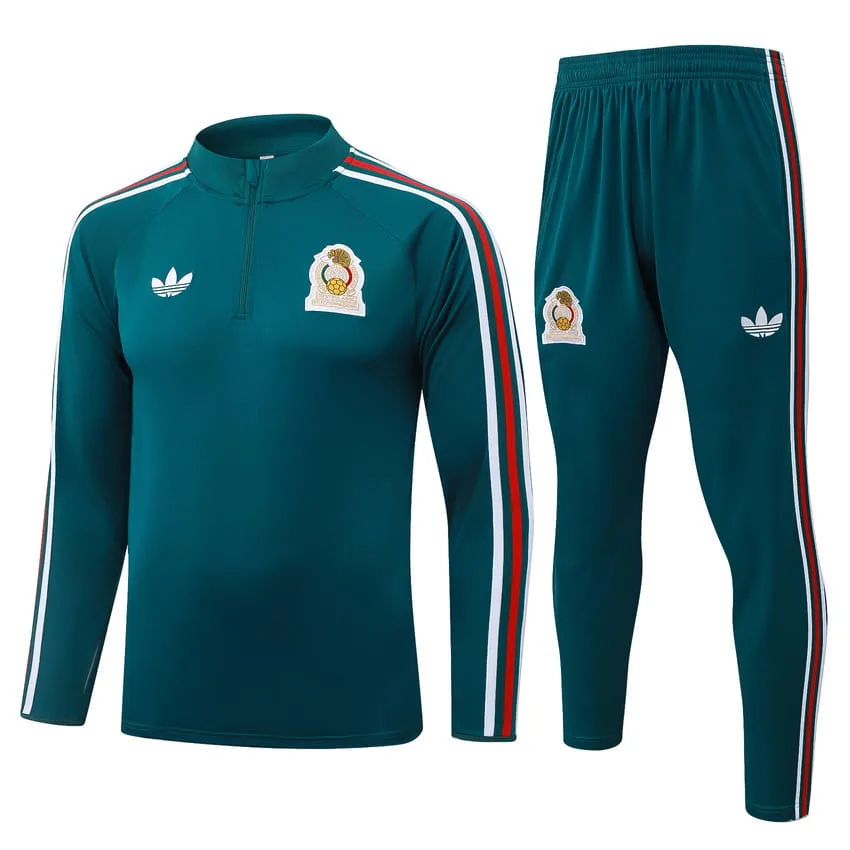 Survetement Mexique Training 2026 2027 Vert Foncé