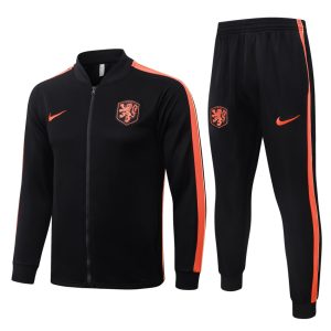 Survetement Pays Bas Veste 2026 2027 Noir Orange