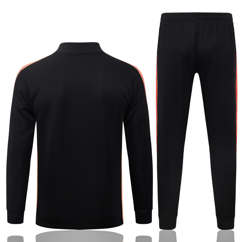 Survetement Pays Bas Veste 2026 2027 Noir Orange