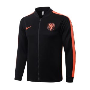 Survetement Pays Bas Veste 2026 2027 Noir Orange