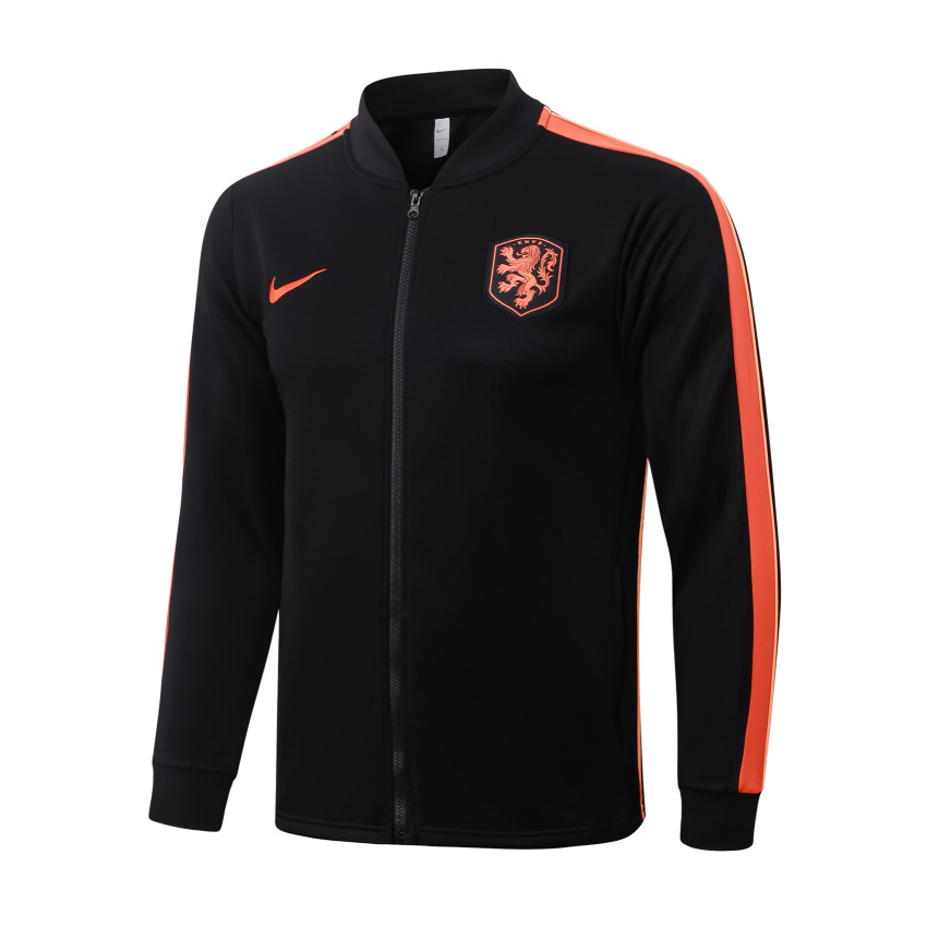 Survetement Pays Bas Veste 2026 2027 Noir Orange