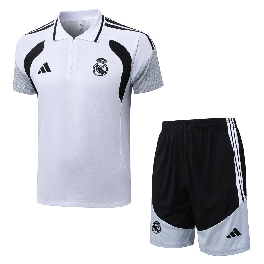 Survetement Real Madrid Polo 2026 2027 Blanc Noir
