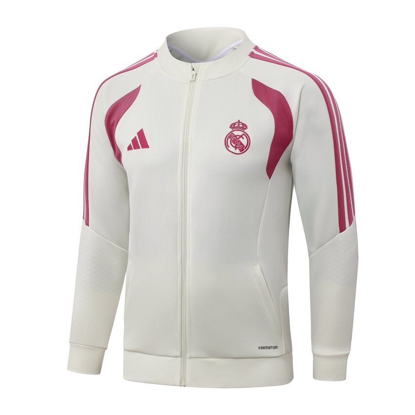 Survetement Real Madrid Veste 2026 2027 Beige Rouge