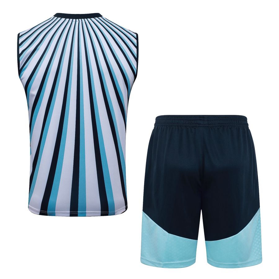 Debardeur Short Argentine 2026 2027 Bleu Ciel Rayé (2)