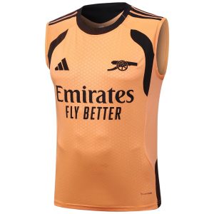 Arsenal 2026-2027 Canotta e pantaloncini neri e arancioni (3)