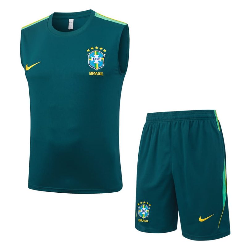 Debardeur Short Bresil 2026 2027 Vert Foncé