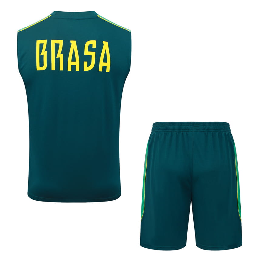 Debardeur Short Bresil 2026 2027 Vert Foncé