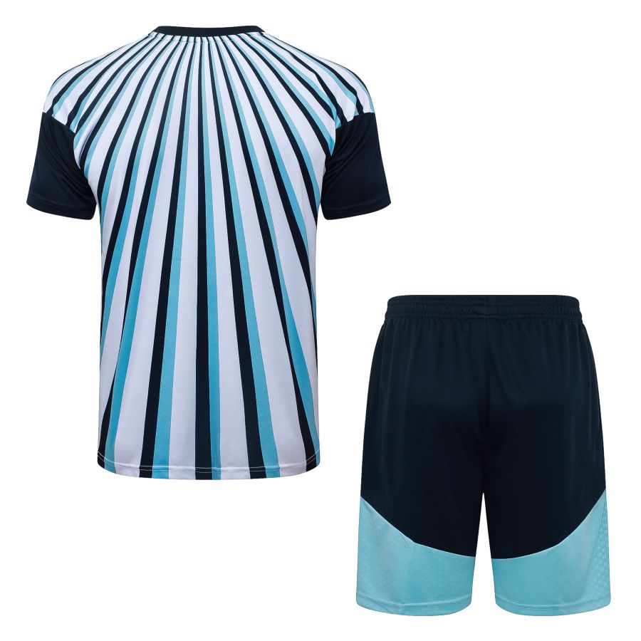 Ensemble Maillot Short Argentine 2026 2027 Bleu Ciel Rayé