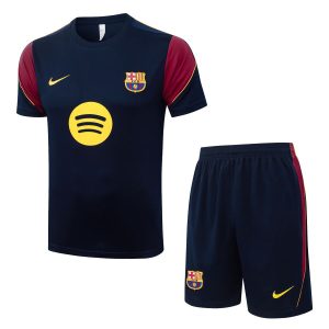 Ensemble Maillot Short Barca 2026 2027 Bleu Nuit (1)