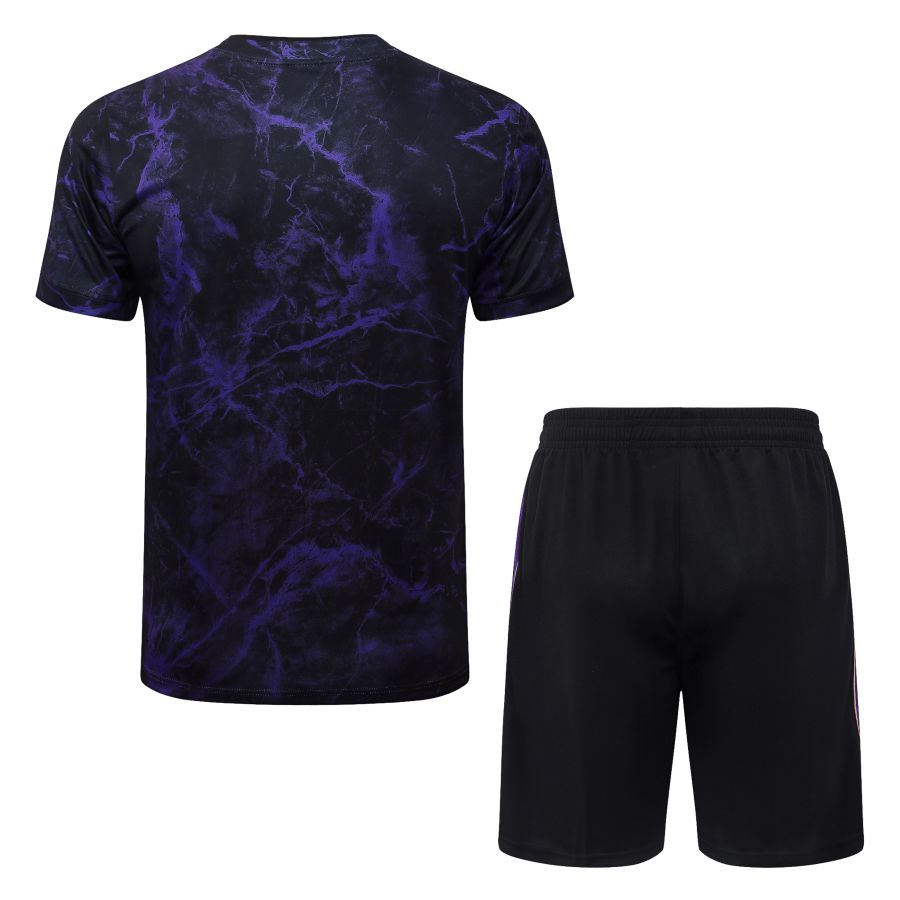 Ensemble Maillot Short Barca 2026 2027 Noir Violet (2)
