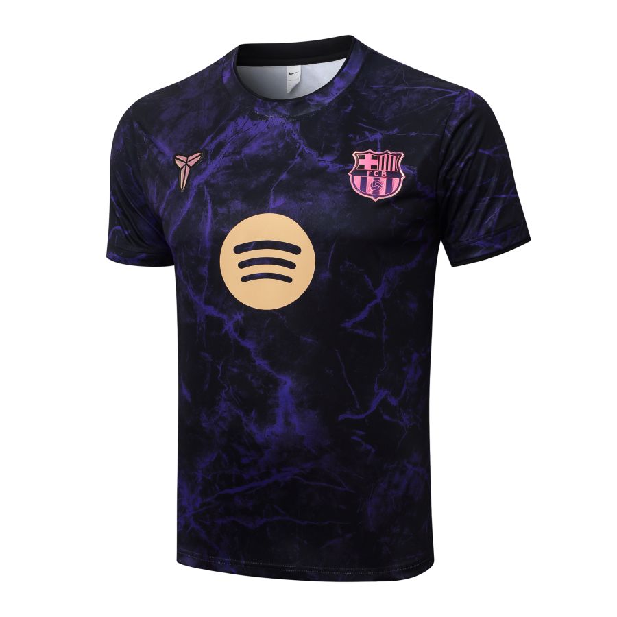 Ensemble Maillot Short Barca 2026 2027 Noir Violet (4)
