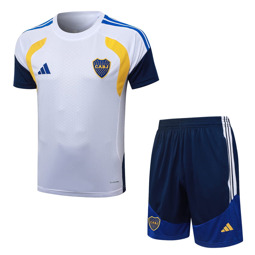 Ensemble Maillot Short Boca Junior 2026 2027 Bleu Blanc