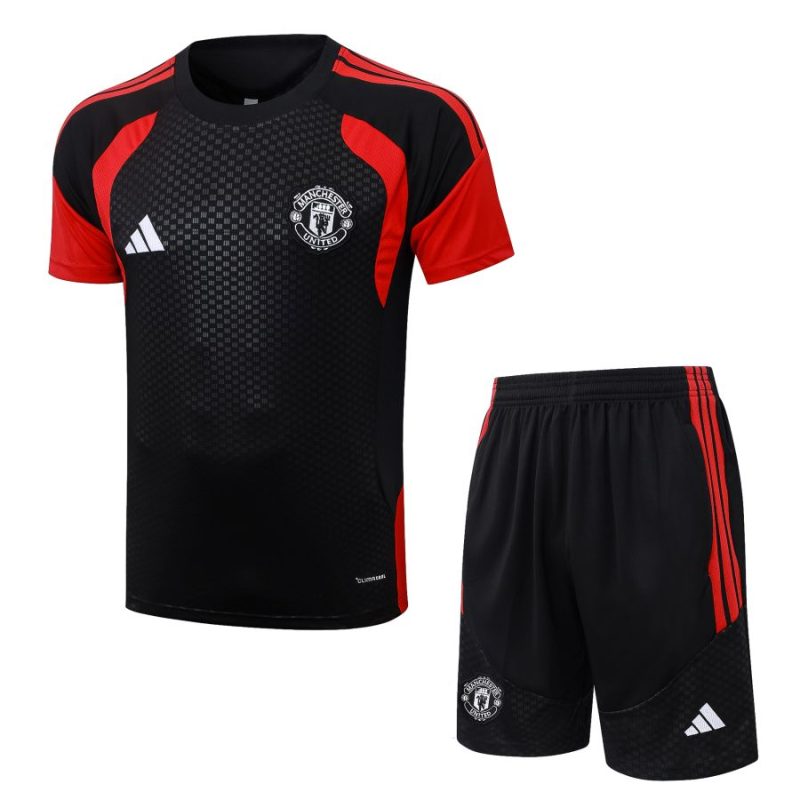 Ensemble Maillot Short Manchester United 2026 2027 Noir Charbon (1)