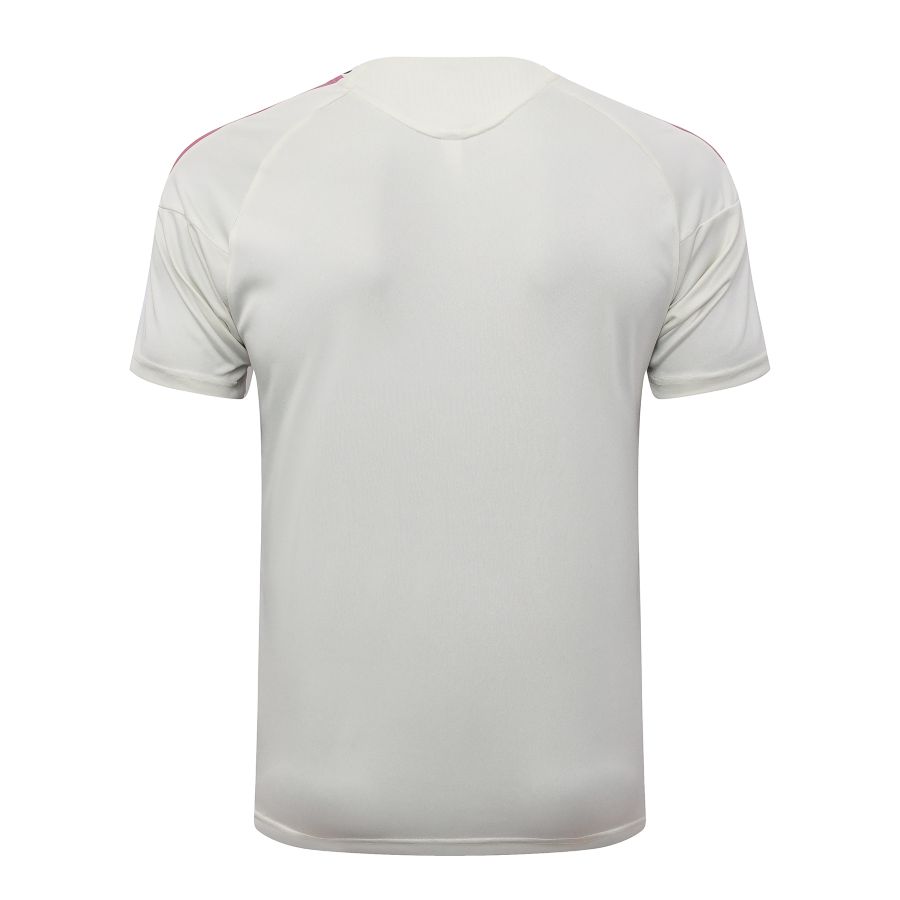Ensemble Maillot Short Real Madrid 2026 2027 Beige Rouge (3)