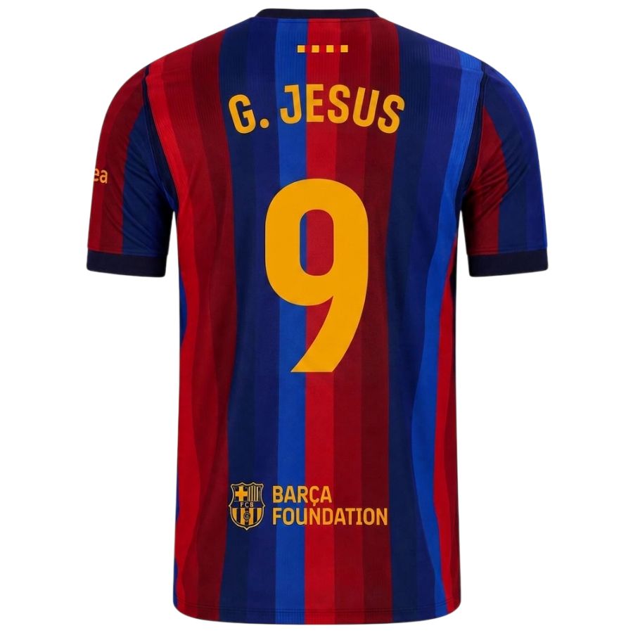 Maillot Barca Domicile 2026 2027 Jesus