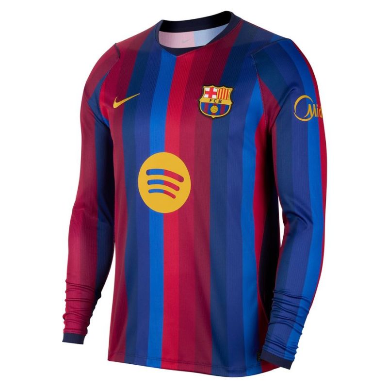Maillot Barca Domicile 2026 2027 Manches Longues (1)