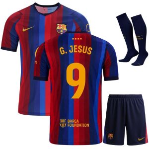 Maillot Kit Enfant Barca Domicile 2026 2027 Jesus