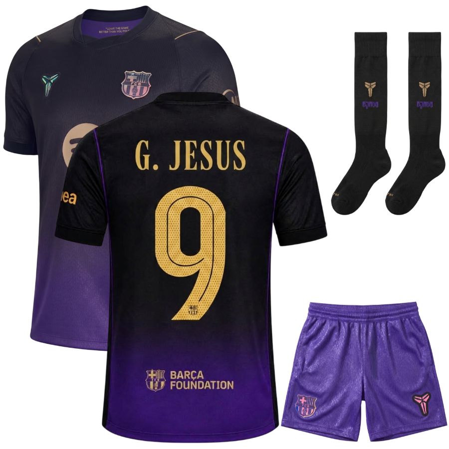 Maillot Barca Kit Enfant Exterieur 2026 2027 Jesus
