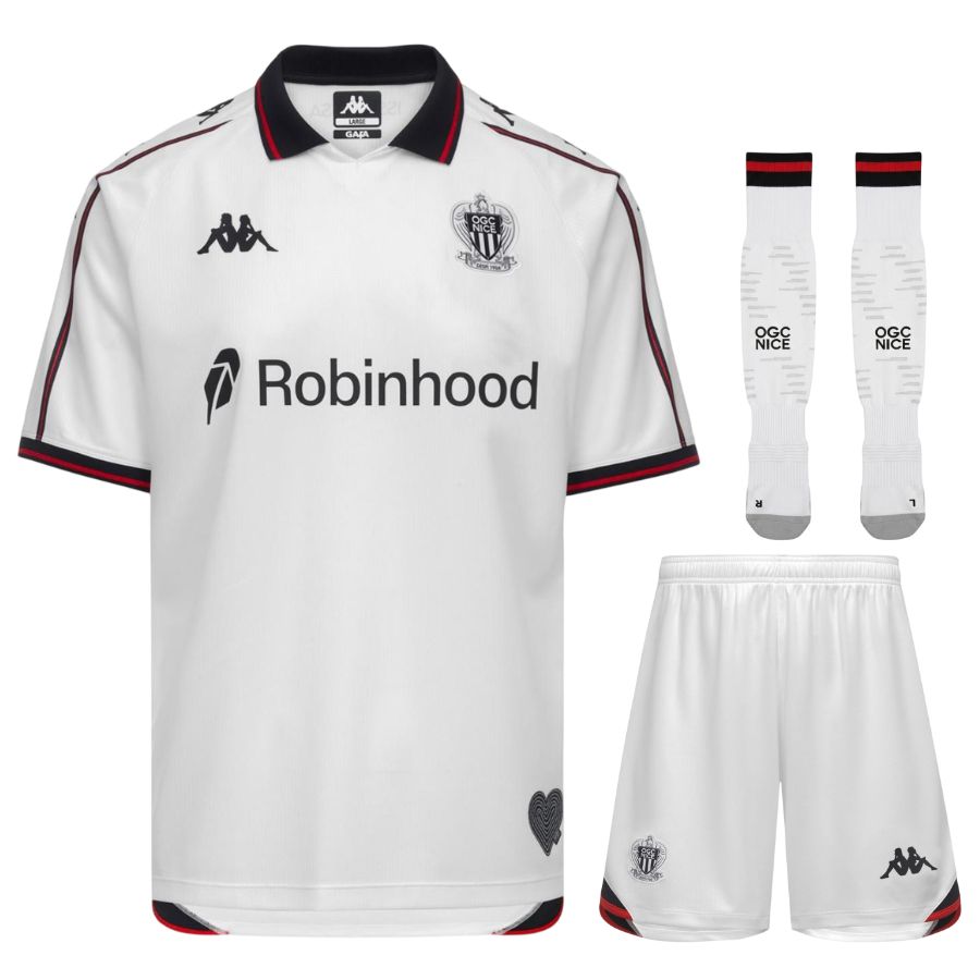 Maillot Kit Enfant OGC Nice Exterieur 2026 2027