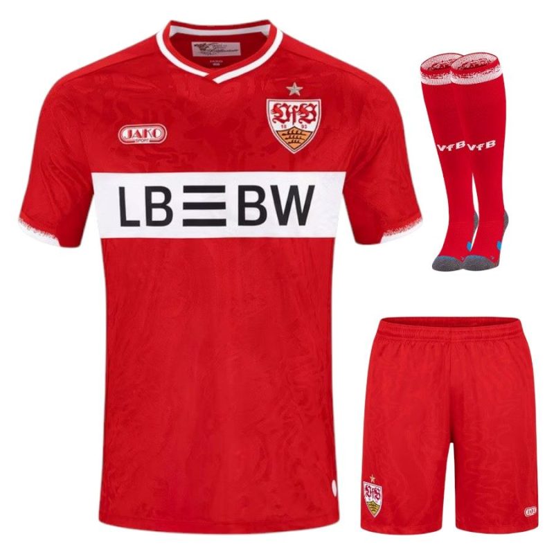 Maillot Kit Enfant Stuttgart Exterieur 2026 2027 Rouge (1)