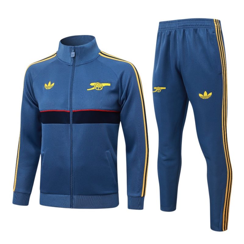 Survetement Arsenal Veste 2026 2027 Bleu Jaune (1)