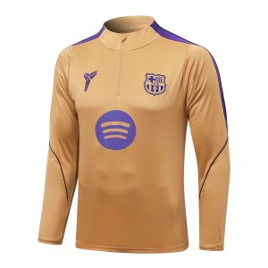 Survetement Barca Training 2026 2027 Beige Violet (4)