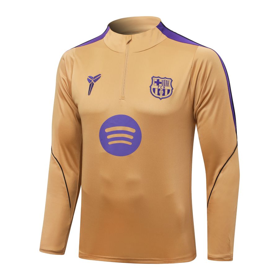 Survetement Barca Training 2026 2027 Beige Violet (4)