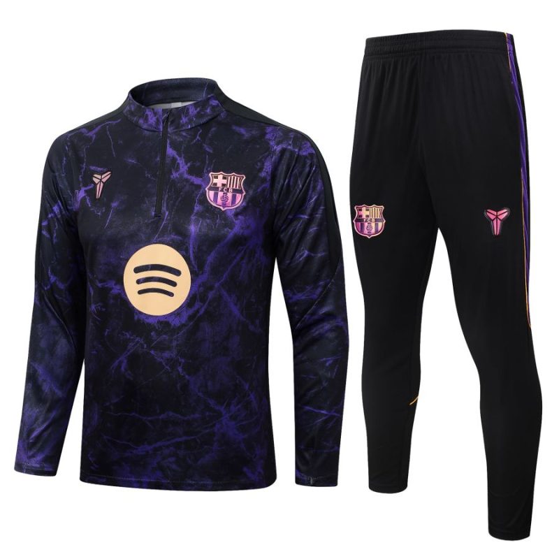 Survetement Barca Training 2026 2027 Noir violet (1)