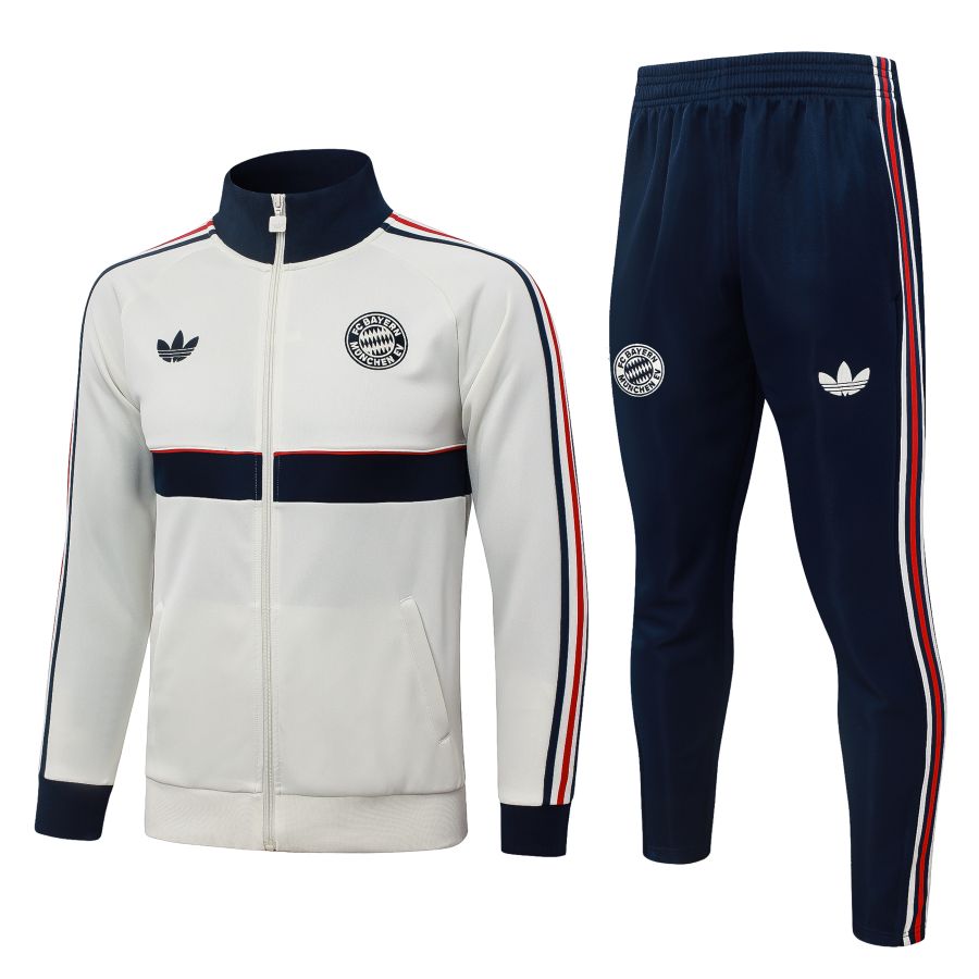 Survetement Bayern Munich Veste 2026 2027 Blanc Bleu (1)