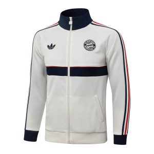 Giacca della tuta del Bayern Monaco 2026 2027 bianca e blu (4)