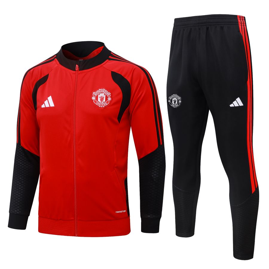 Survetement Manchester United Veste 2026 2027 Rouge Noir