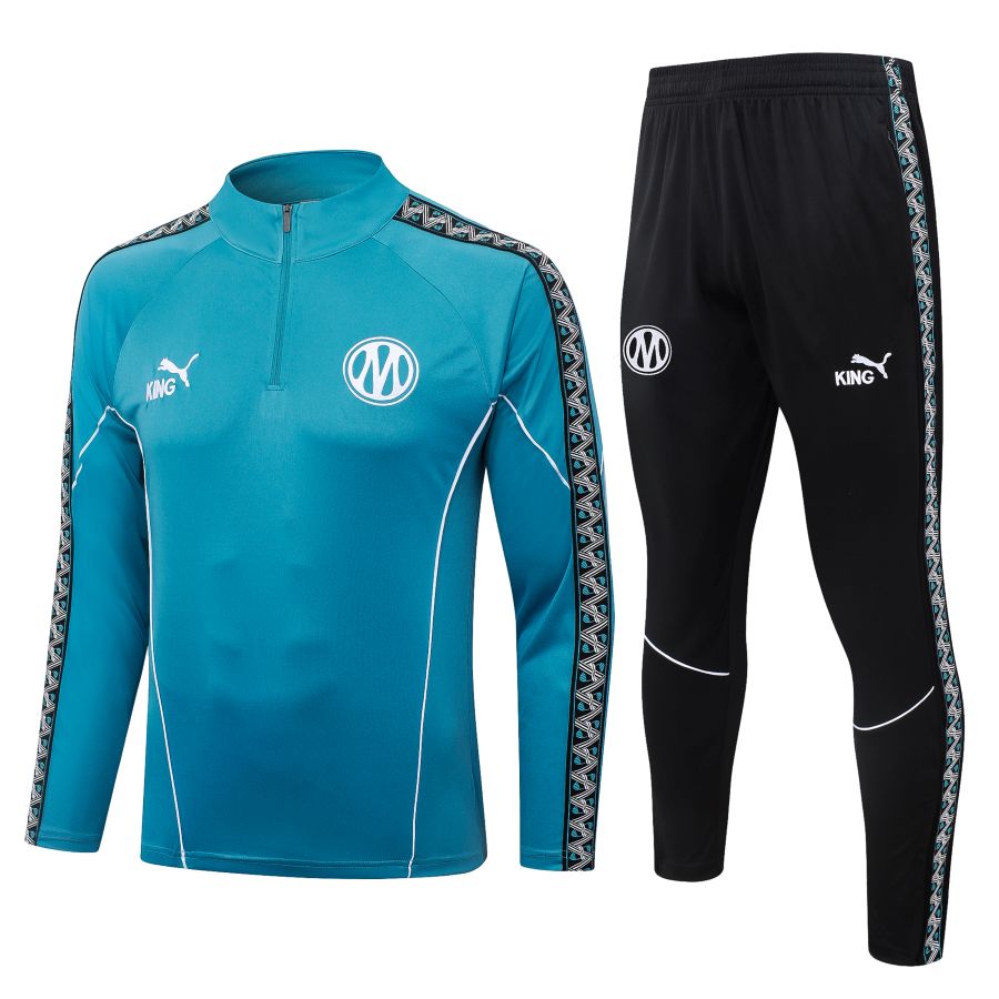 Survetement OM Training 2026 2027 Bleu Turquoise (1)