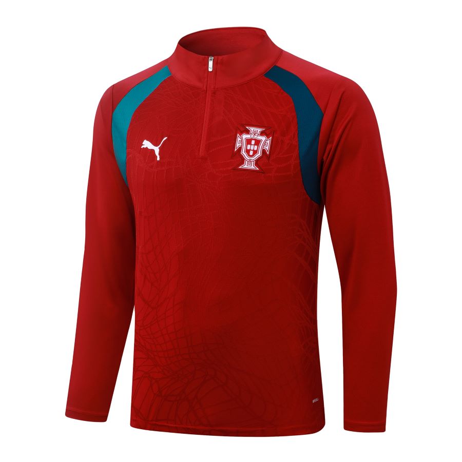 Survetement Portugal Training 2026 2027 Rouge Bleu (4)