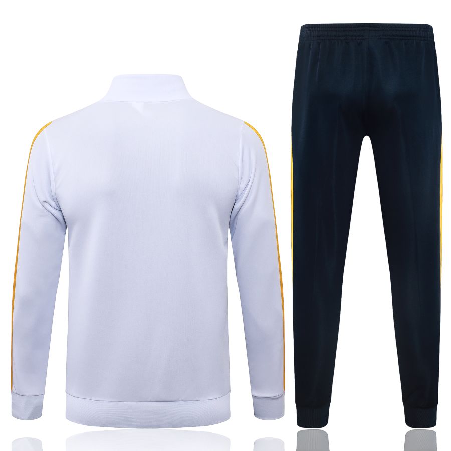 Survetement Real Madrid Veste 2026 2027 Blanc Jaune (2)