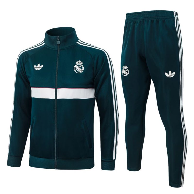 Survetement Real Madrid Veste 2026 2027 Vert Foncé (1)