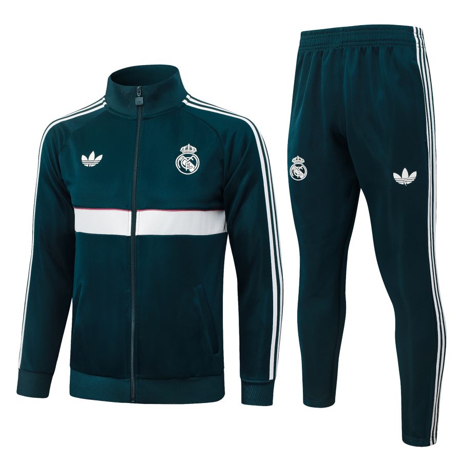Survetement Real Madrid Veste 2026 2027 Vert Foncé (1)
